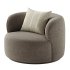 Kylan Boucle Swivel Chair - Thumbnail 5