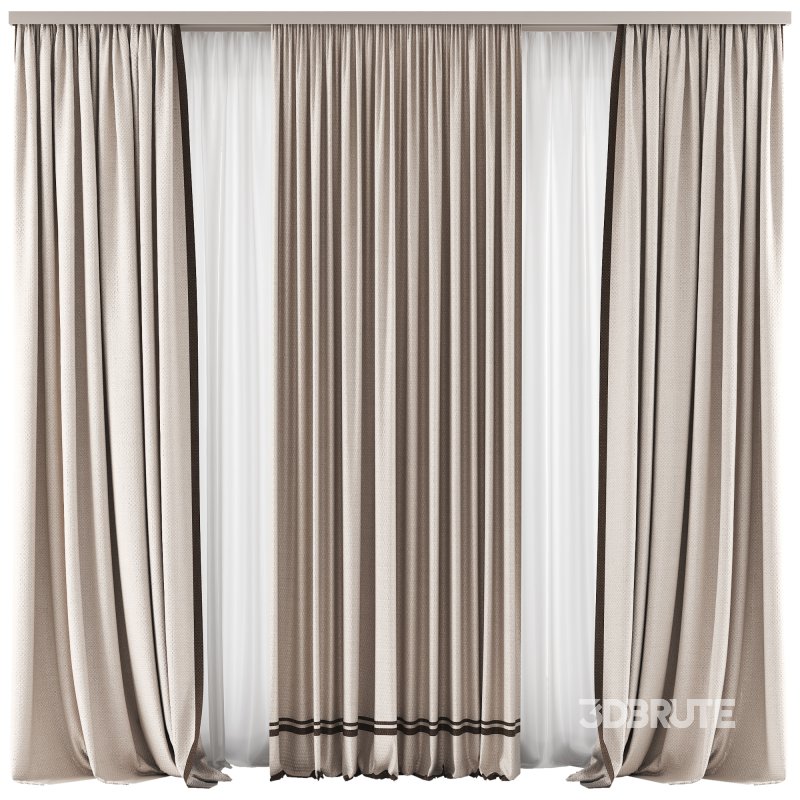 GO Silk and Cotton Curtain Set 88 Image 1