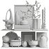 Shelves with decorative set - Thumbnail 4