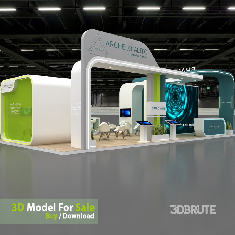 3d exhibition booth stand tradeshow Image 7