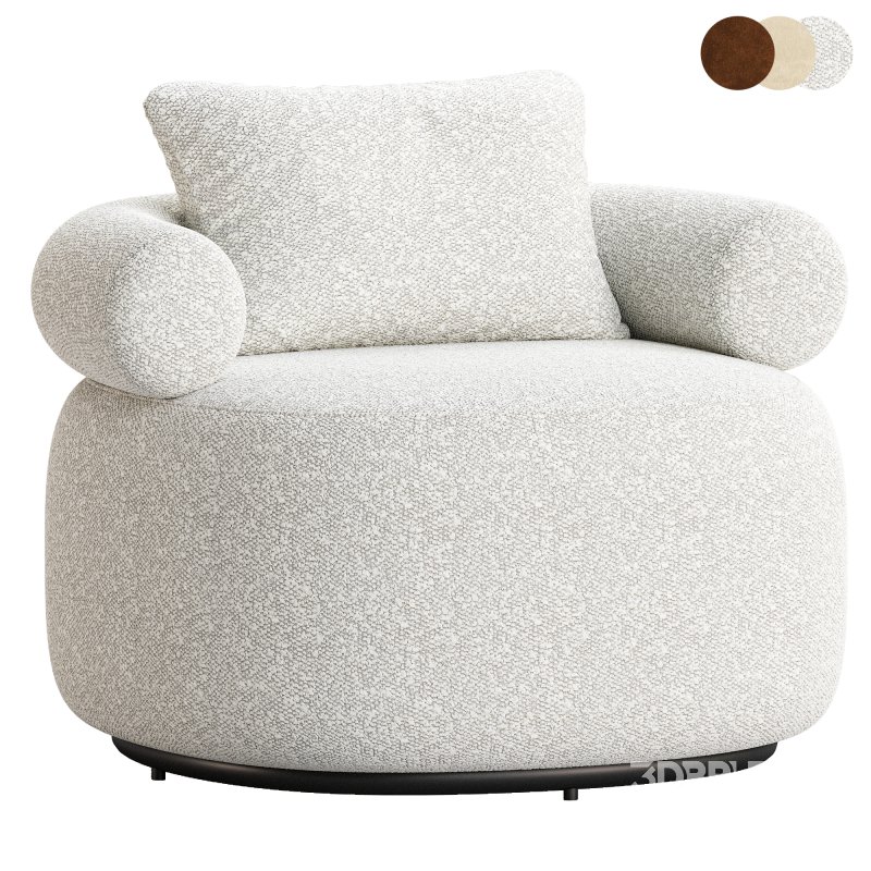 Huggy Swivel Armchair 2 Image 3