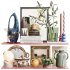 Shelves with decorative set - Thumbnail 1