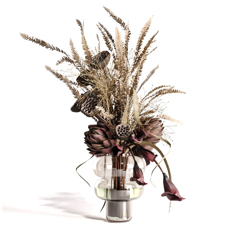 Lotus and Artichoke Dried Set47 Image 3