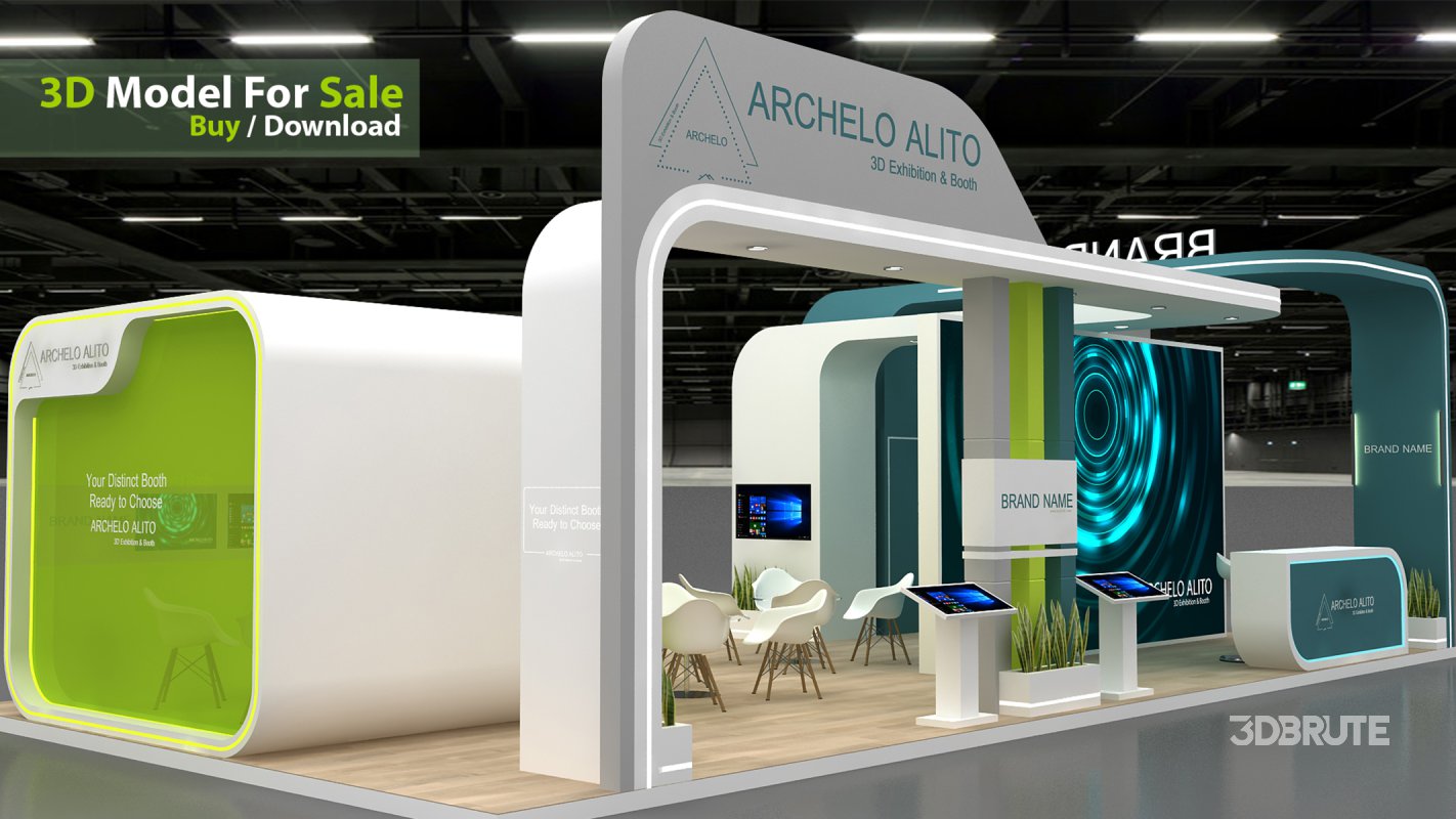 3d exhibition booth stand tradeshow Image 1