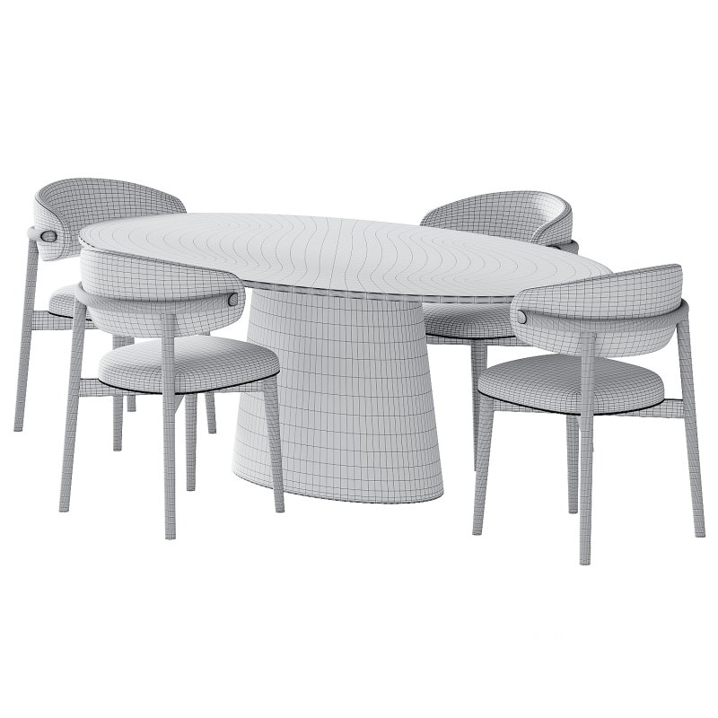 Ferrara Deephouse Chair and Oval dining table Image 3
