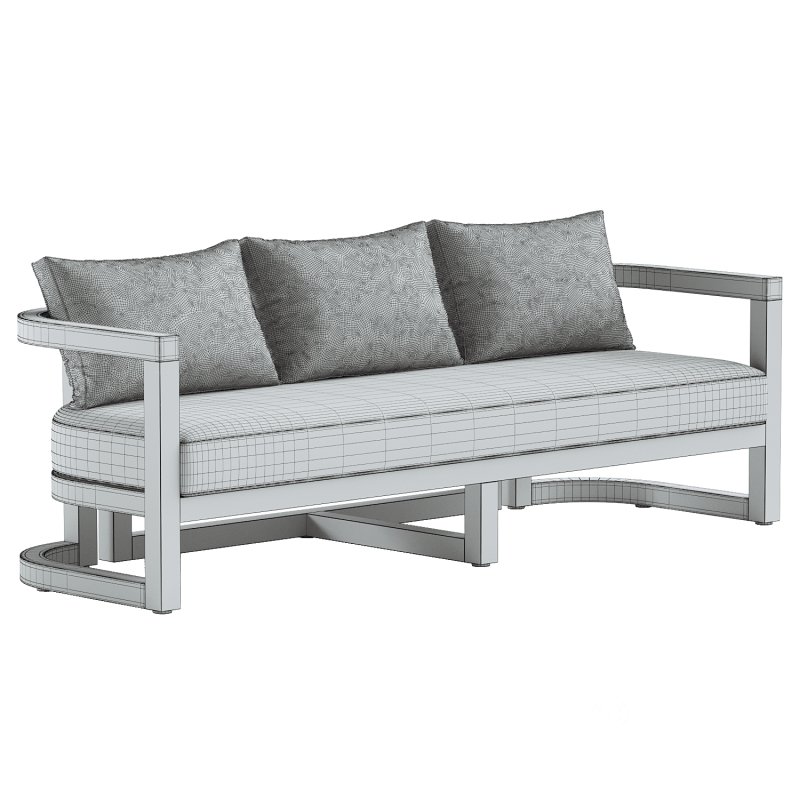 Emory 3-Person Acacia Sofa Image 1