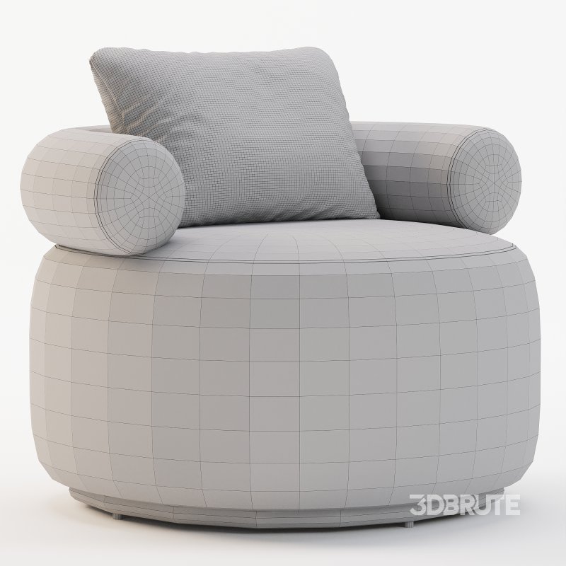 Huggy Swivel Armchair Image 2