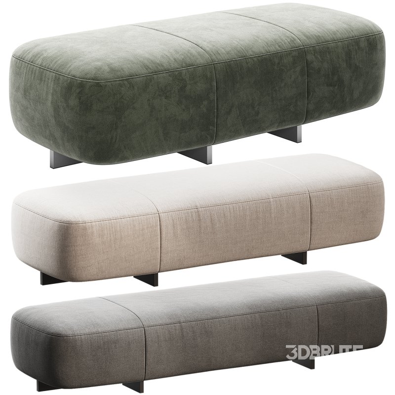 Minotti Yves Bench in 3 different sizes Image 2