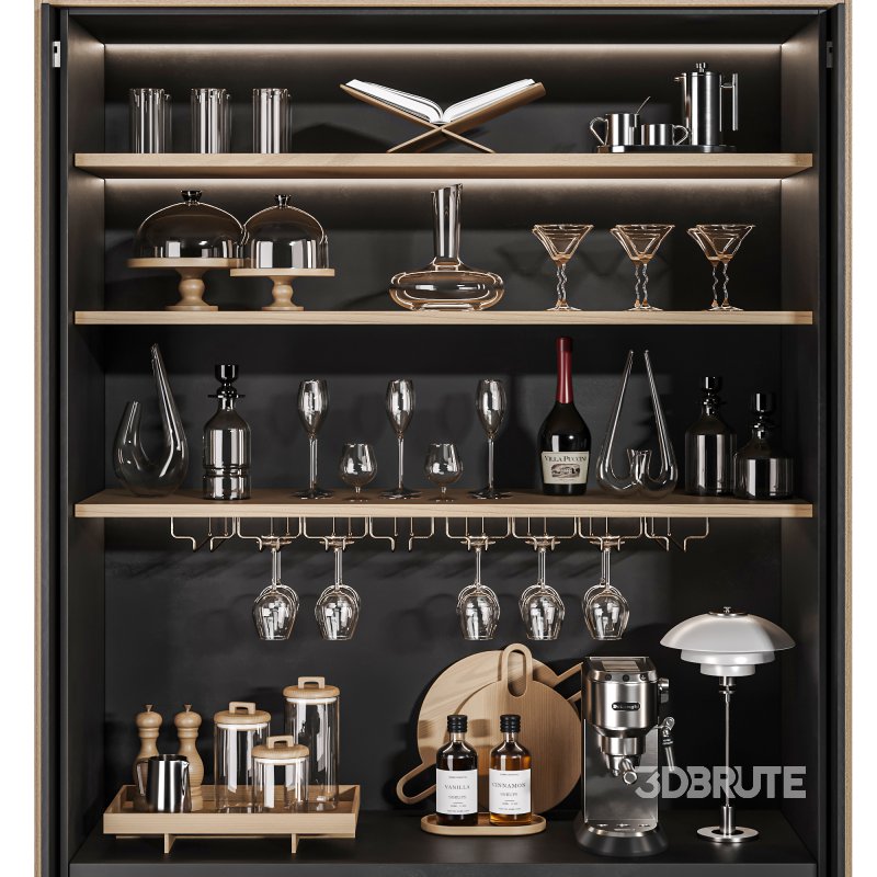 Hidden built in cabinet coffee bar2 Image 5