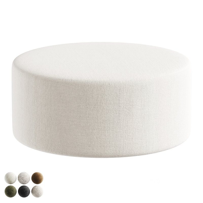 pan pouf round Image 7