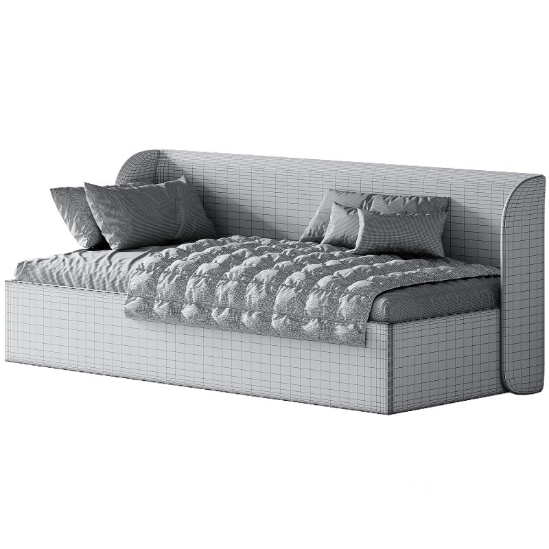 Milton Bed 90 Velvet Wet Sand Image 7