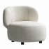 Brayden Stone Cream Woven Fabric Occasional Chair - Thumbnail 1