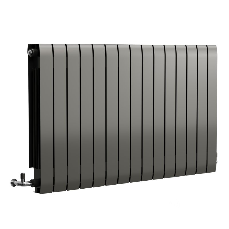 Apollo Modena, Modern Horizontal Radiator, Aluminium Image 1
