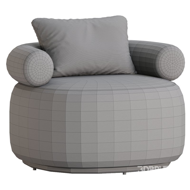 Huggy Swivel Armchair 2 Image 1