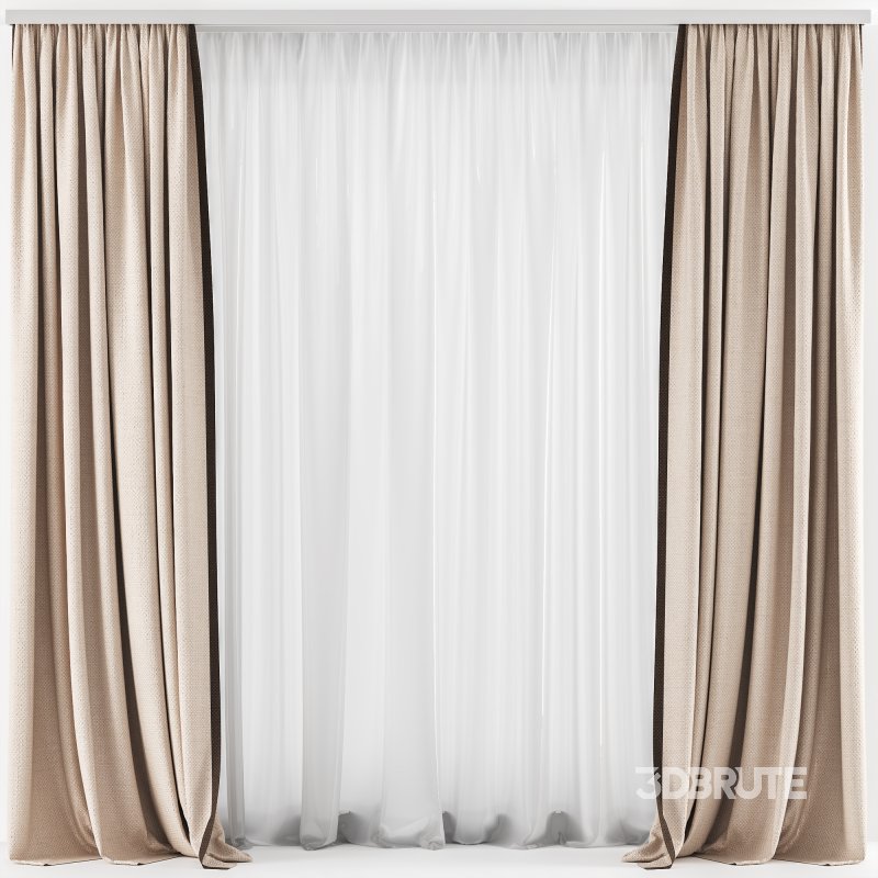 Silk and Cotton Curtain Set 81 Image 2