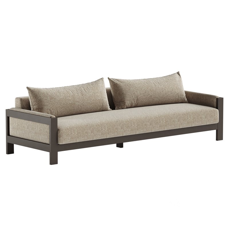 Chapman Outdoor Metal Sofa Image 4