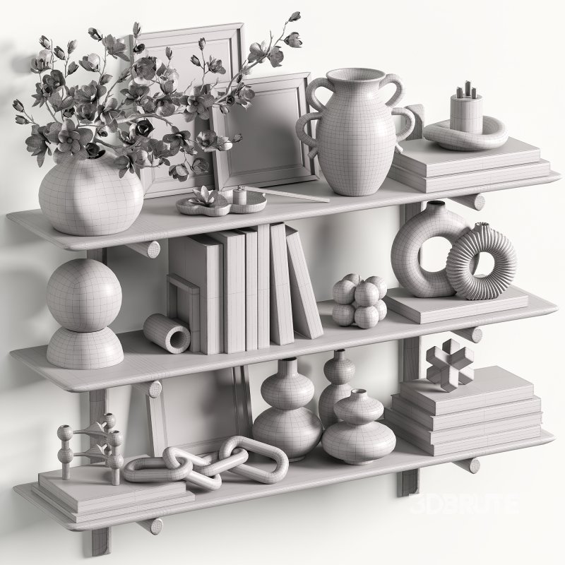 Nordic Harmony Decorative Shelf Set21 Image 3