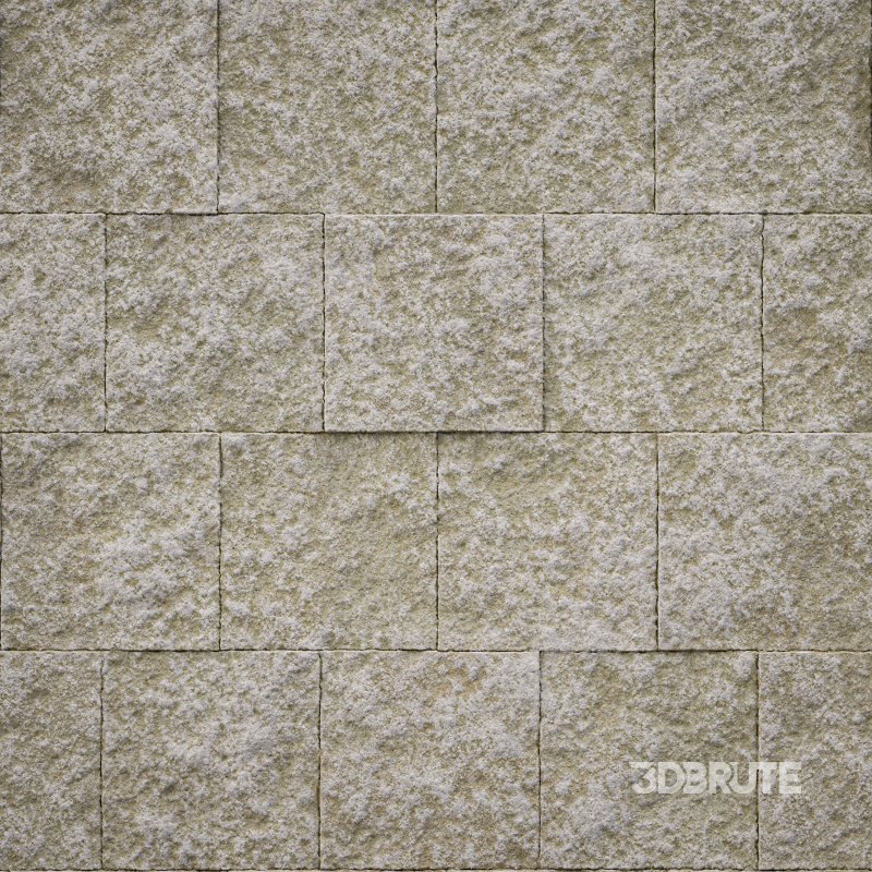 Split Face Stone wall 03 (Seamless) Image 3