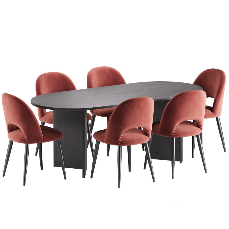 Rachel Dining Chair and Toni Dining Table Image 1