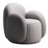 Swivel chair Teop Bucle Beige - Thumbnail 3