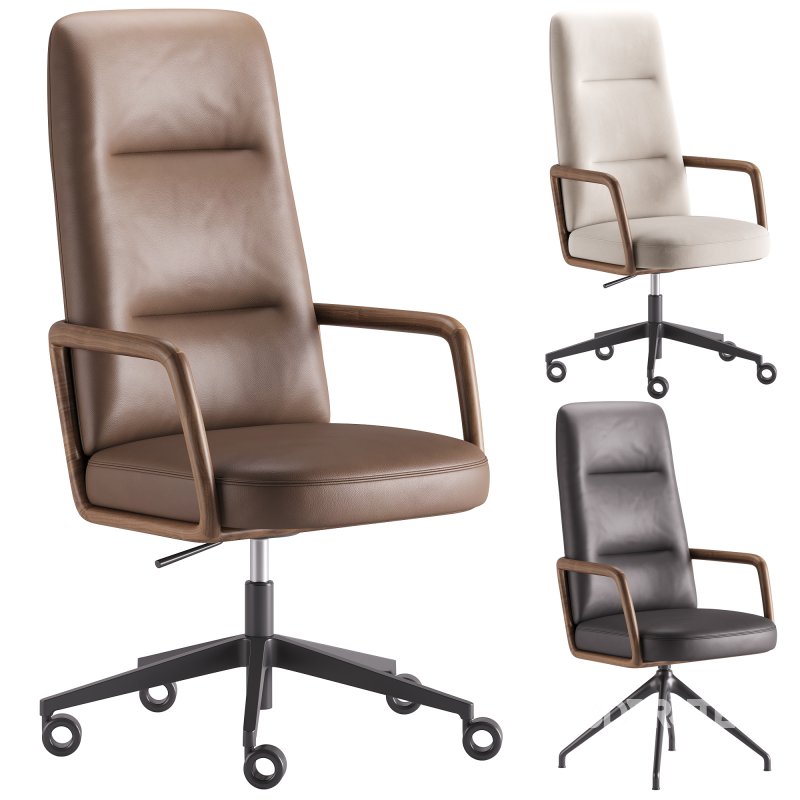 Cuna High Back Office Chair by Porada Image 1