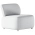 Nelvi Velvet Grey Chair by divan - Thumbnail 4