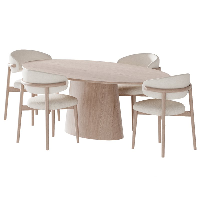 Ferrara Deephouse Chair and Oval dining table Image 2