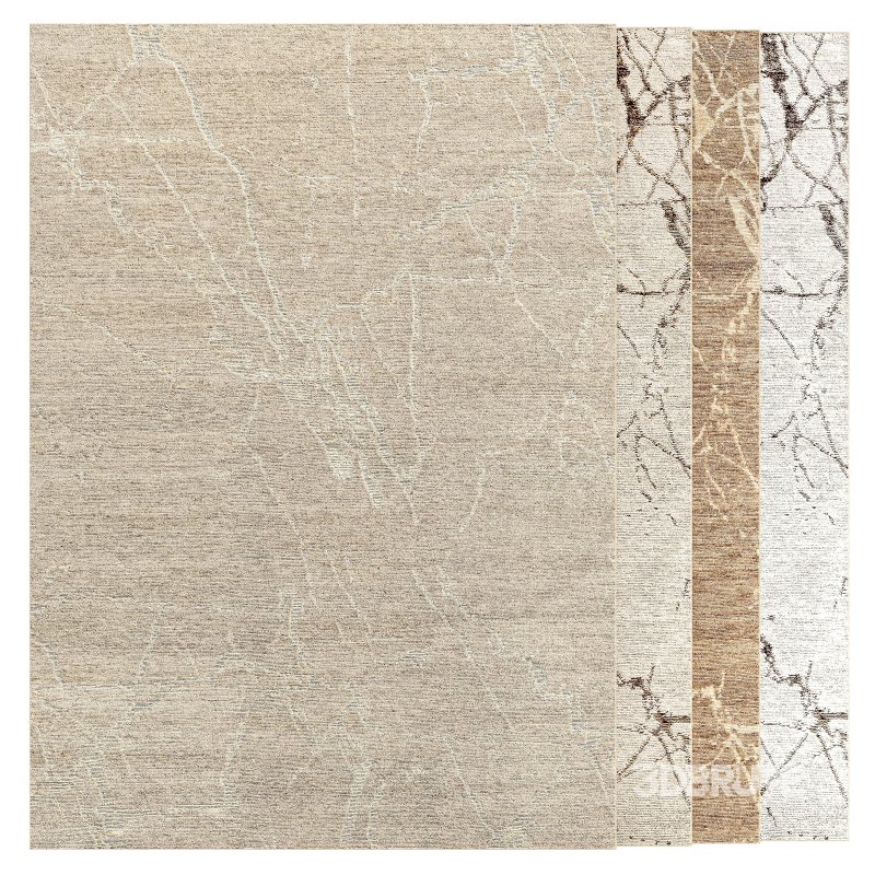 Lakshmi Wool Rug Set 01-RH Image 3