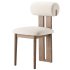 Galen Cream Boucle Dining Chair - Thumbnail 1