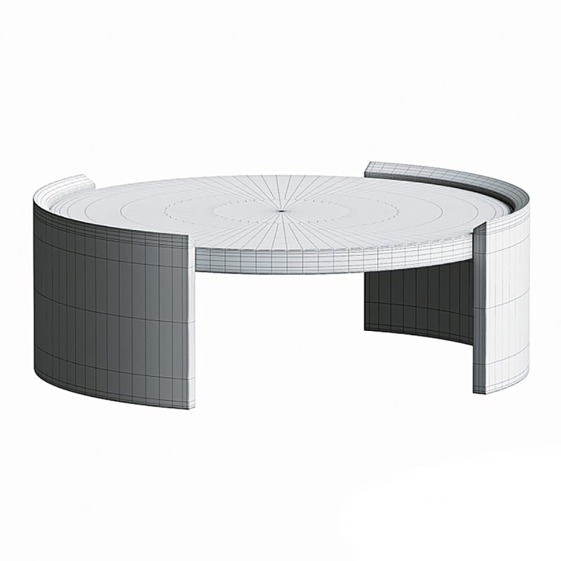 Neuvic Brown Oak Wood Coffee Table Image 3