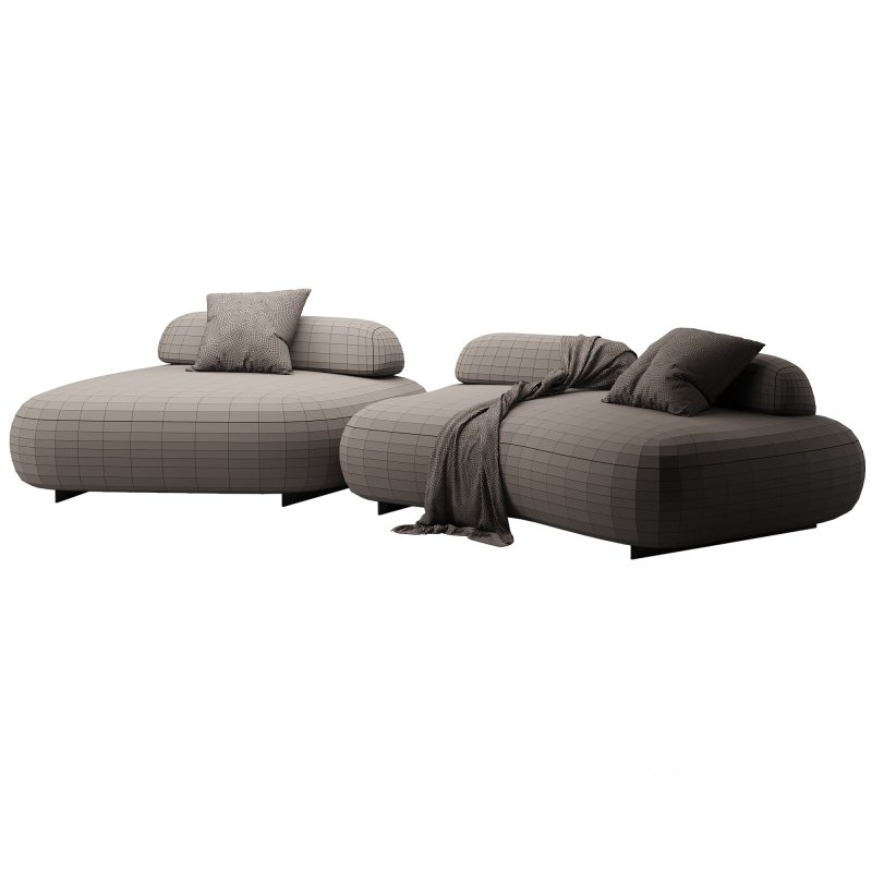 Curved Modern Outdoor Sofa Eichholtz Image 3