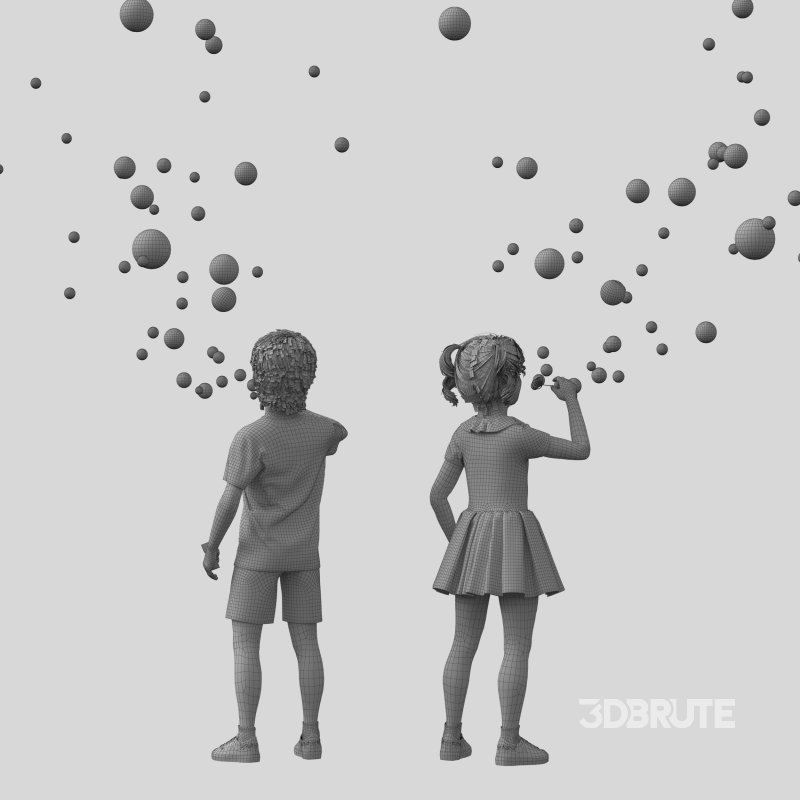 Children bubbel Playing Image 4