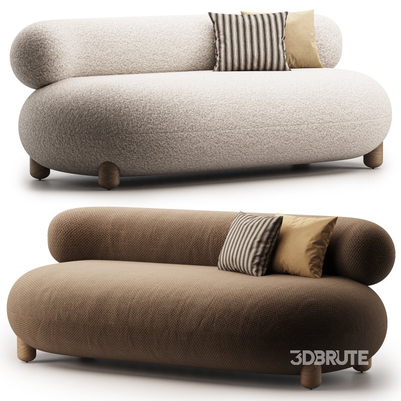 NOOM FLOCK Fabric sofa Image 1