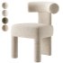 Wisteria Stone White Fabric Dining Chair - Thumbnail 4