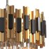 Black and Gold Round Chandelier - Thumbnail 4