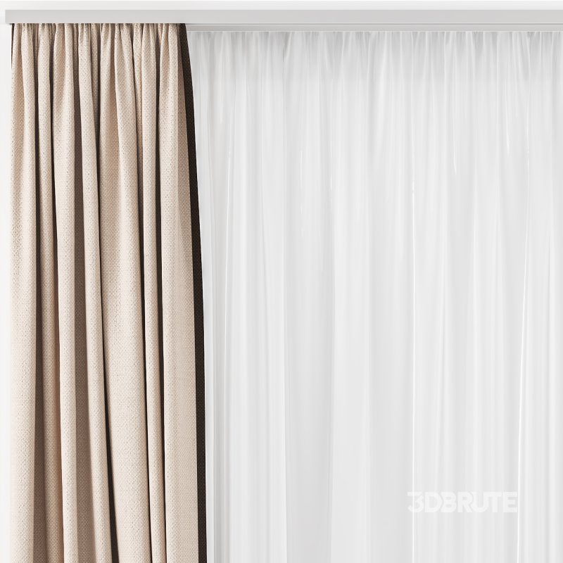 Silk and Cotton Curtain Set 81 Image 3