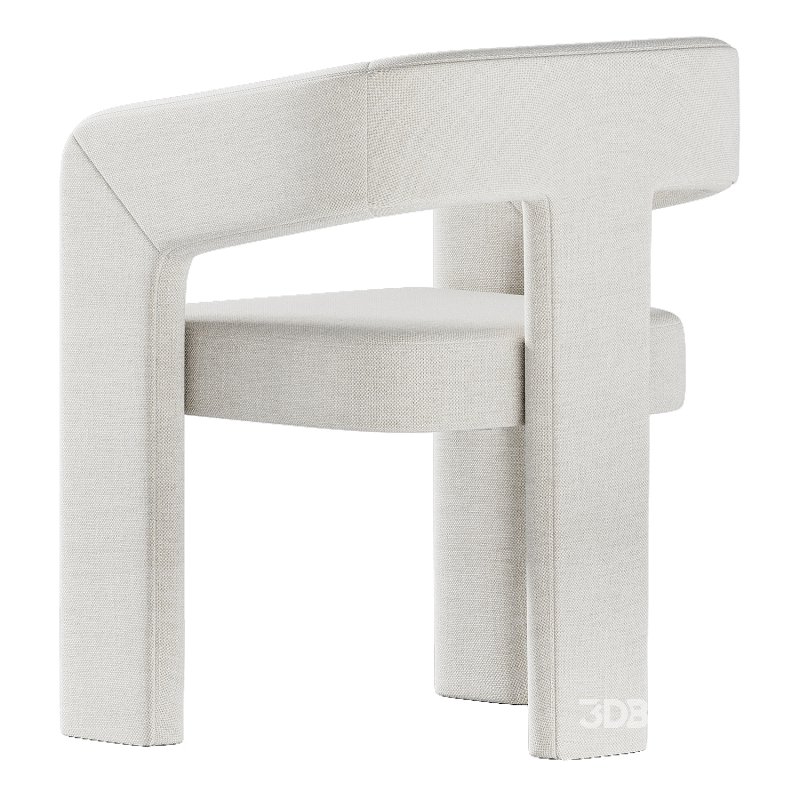 Modern Upholstered Barrel Dining Chairs Image 3