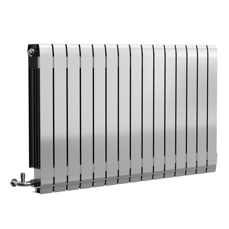 Apollo Modena, Modern Horizontal Radiator, Aluminium Image 4