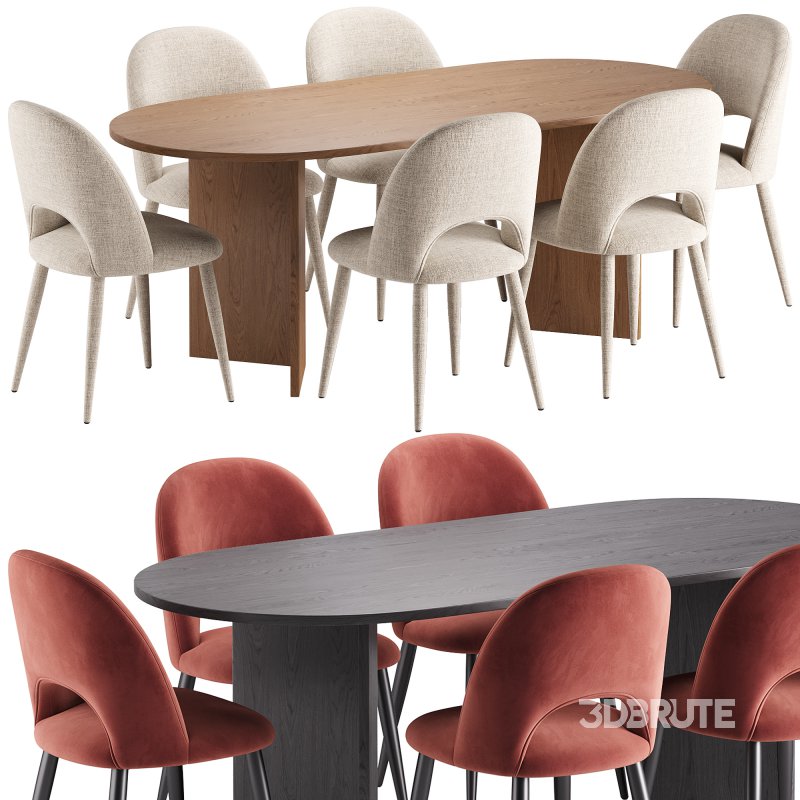 Rachel Dining Chair and Toni Dining Table Image 4