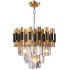 Black and Gold Round Chandelier - Thumbnail 8