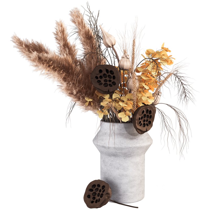 GD Minimal Dried Bouquet in Vase 45 Image 1