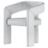 Modern Upholstered Barrel Dining Chairs - Thumbnail 4