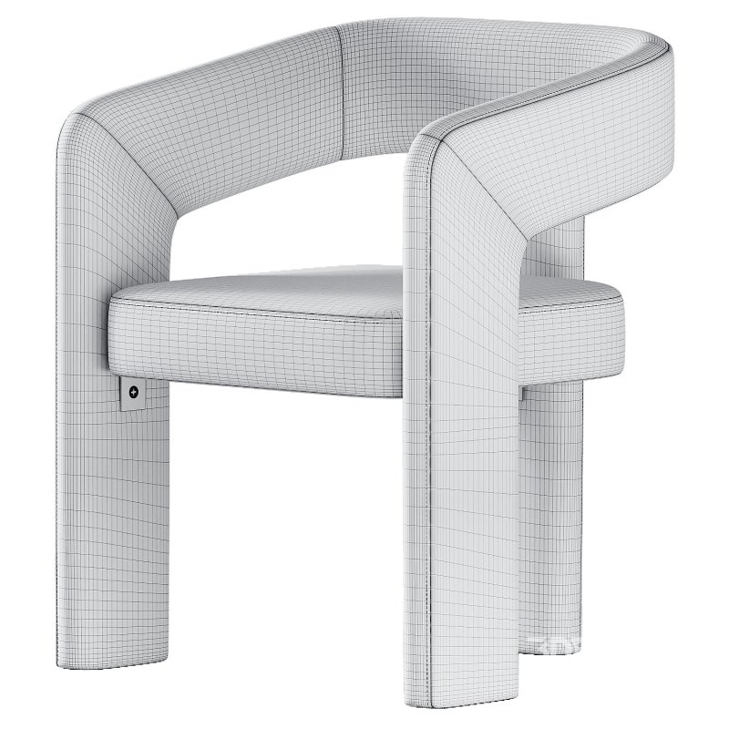 Modern Upholstered Barrel Dining Chairs Image 4