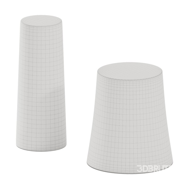 CB2 La Paloma Marble Drink Table Image 4