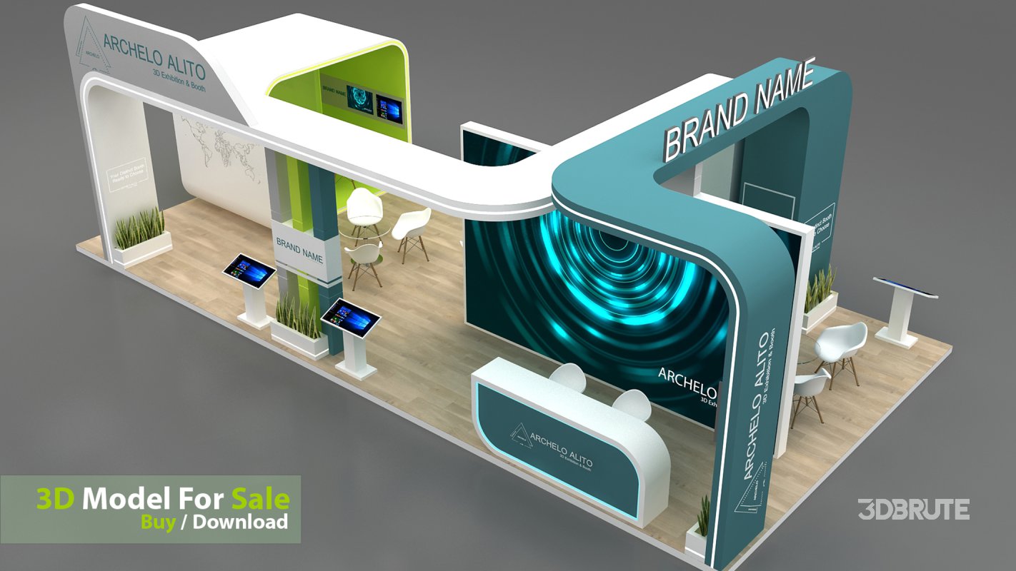 3d exhibition booth stand tradeshow Image 10