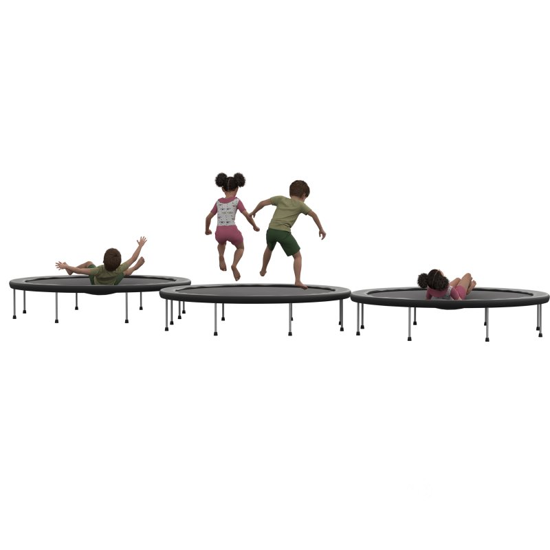 Child on Trampoling Game Image 1