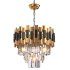 Black and Gold Round Chandelier - Thumbnail 1