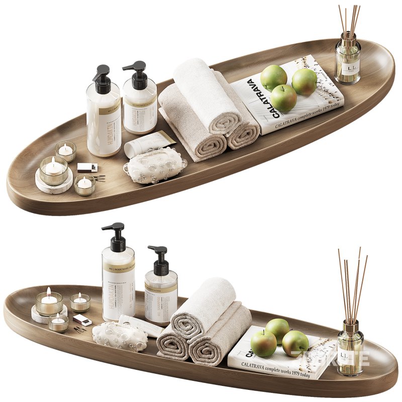 Decorative set bath tray 09 Image 1