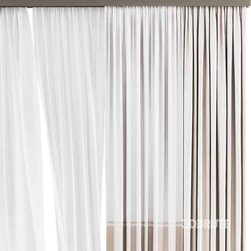Silk and Cotton Curtain Set 87 Image 2