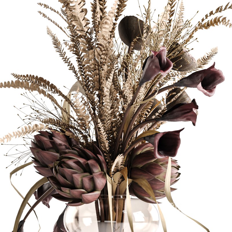 Lotus and Artichoke Dried Set47 Image 5